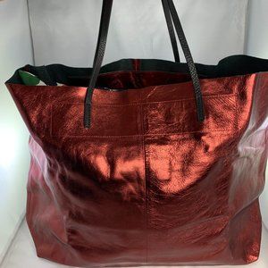 Linde Gallery Gouvernor metallic red tote